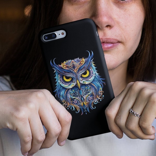 Wise Owl iPhone Case, Exquisite Stylish Phone Protection, Holiday Gift Idea, Intricate Artistry Phone Case