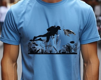 Unisex Scuba Diving Shirt, Scuba Diver Gift, Scuba Diver Shirt, Deep Sea Diver, Dive Instructor Shirt