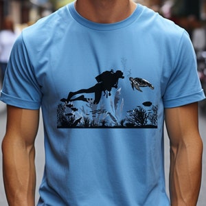Unisex Scuba Diving Shirt, Scuba Diver Gift, Scuba Diver Shirt, Deep Sea Diver, Dive Instructor Shirt