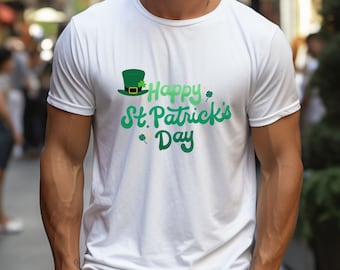 Unisex St Patricks Shirt St Patricks Day tShirt - Womens Mens Patrick Shirt - Lucky Shamrock - Irish Tee