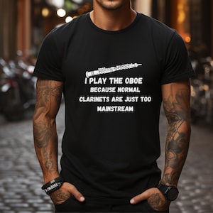 Unisex Oboe Player Shirt - Einzigartiges Geschenk für Oboisten - Oboe Lover Tee - Oboe Tutor T-Shirt - Lustiges Oboe Player Design - Oboe Enthusiast Tee