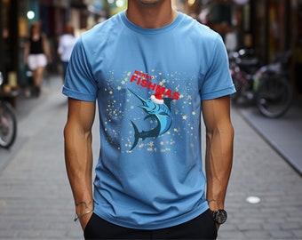 Maglietta Merry Fishmas, Camicia da pesca natalizia festiva, Abbigliamento da pescatore per le vacanze, Regalo unico per gli appassionati di pesca, Maglietta da pesca
