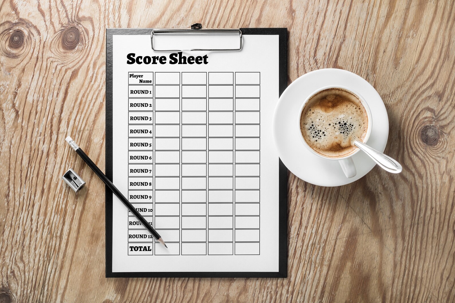 Score Sheet Score Sheets for Games Digital Dowload Printable File Party