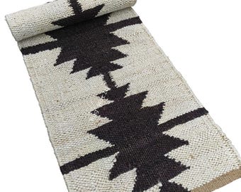 Hemp Jute Runner Rug – Handwoven Jute Stair Runner, Hemp Hallway Runner, Natural Jute Area Rug, Hemp Entryway Runner, Rustic Custom Size Rug