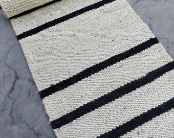 Hemp Stair Runner Rug, Handmade Jute Runner, Jute Area Rug, rustic stair runner, Natural Jute Fiber Hallway Runner, Woven Hemp Entryway Rug