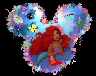 Little Mermaid, Black Mermaid Png, Black Girl Magic, Black Girl Mermaid ...