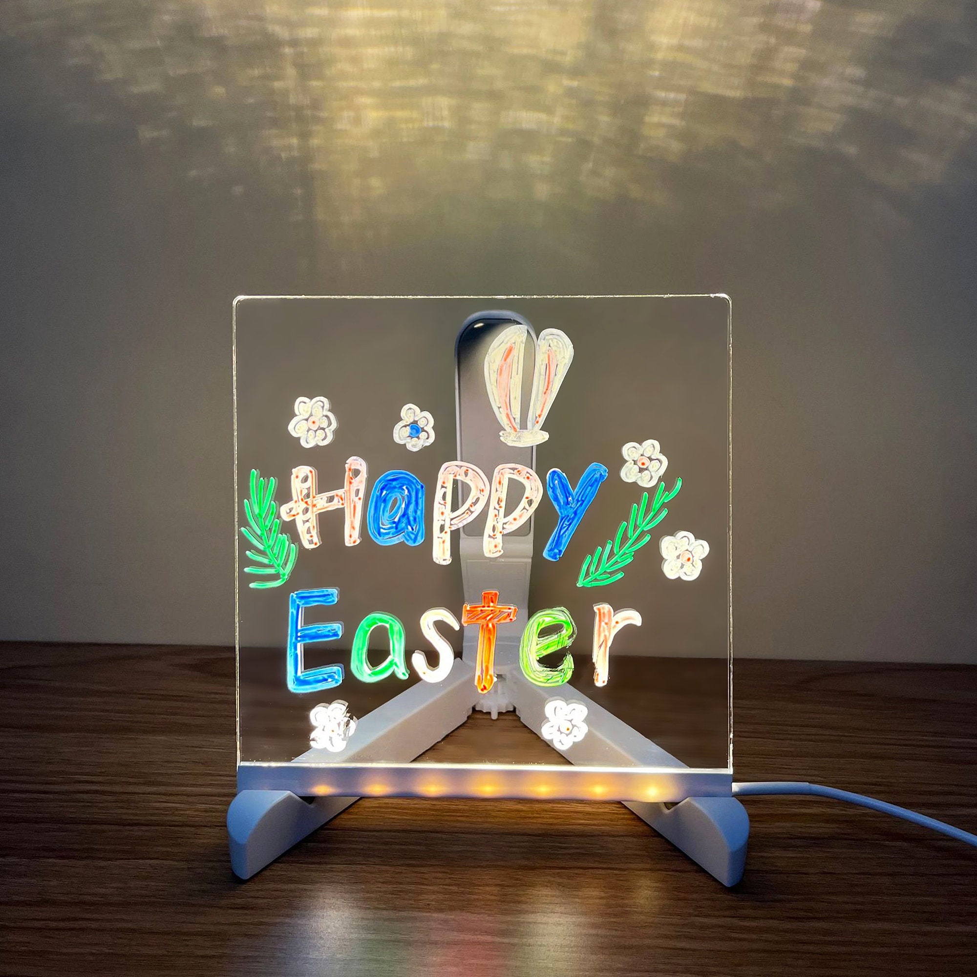 LED Note Board With Colors, 2024 New Glowing Acrylic Message Marker ...