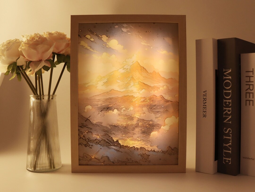 Wall Art Frame Light, the Collision of Light and Art, Light Box, LED