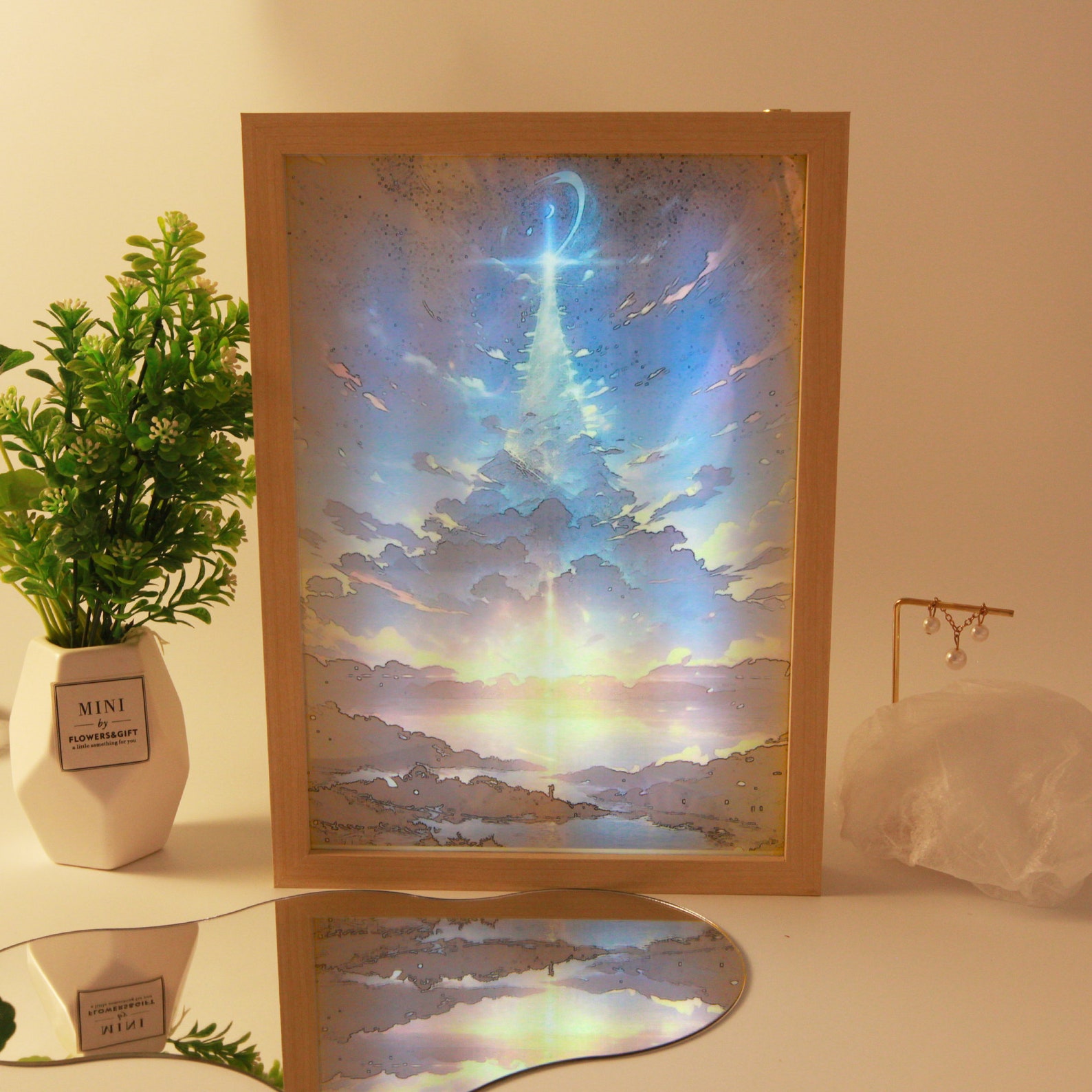 Lightup LED Painting Wall Art Frame Light the Collision of Etsy