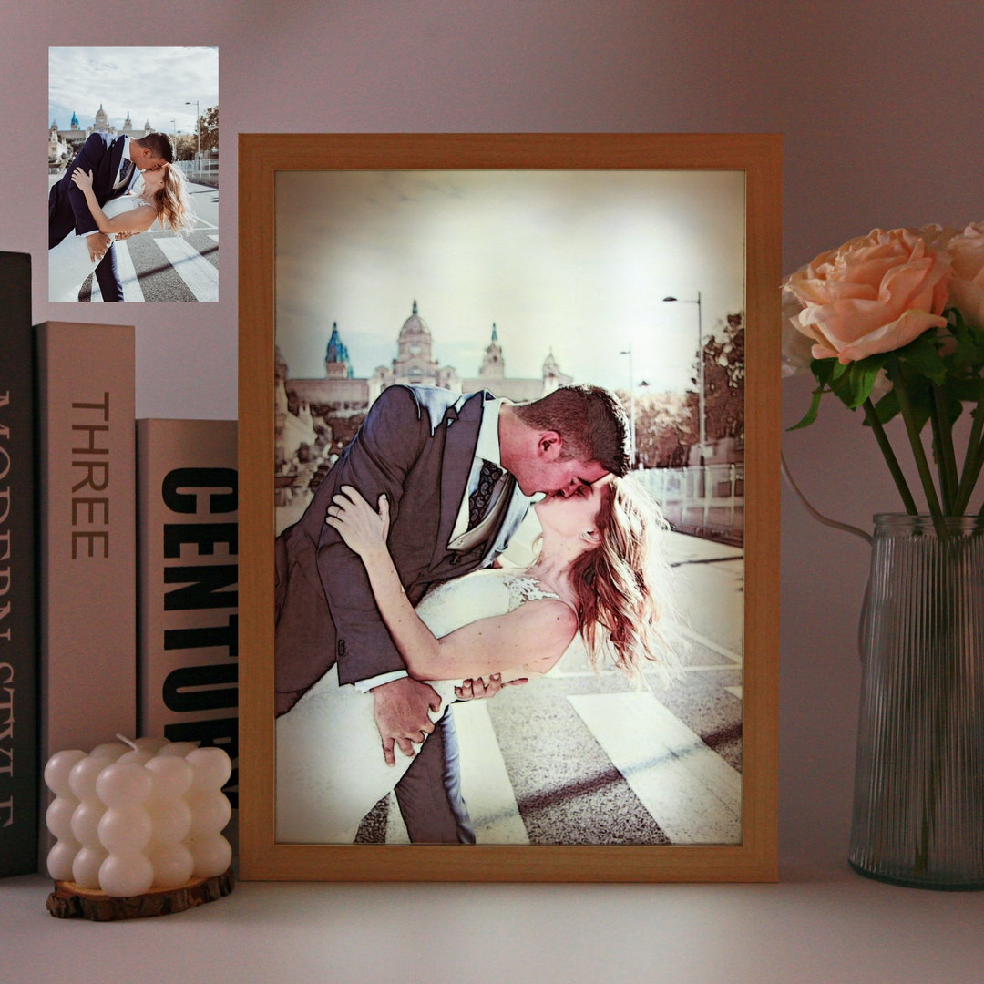 Custom Wall Art Frame Light Personalized Light Art Painting Etsy