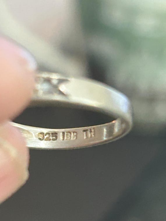 Ruby and Sterling Silver Ring - image 2