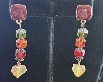 Fall Inspired Drop Earrings on Studs