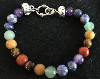 Chakra or Yoga Inspired Stone Bracelet