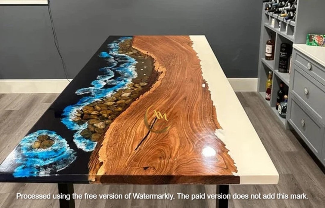 Custom Epoxy River Table ,center Dining Table ,unique Coffee Table ...