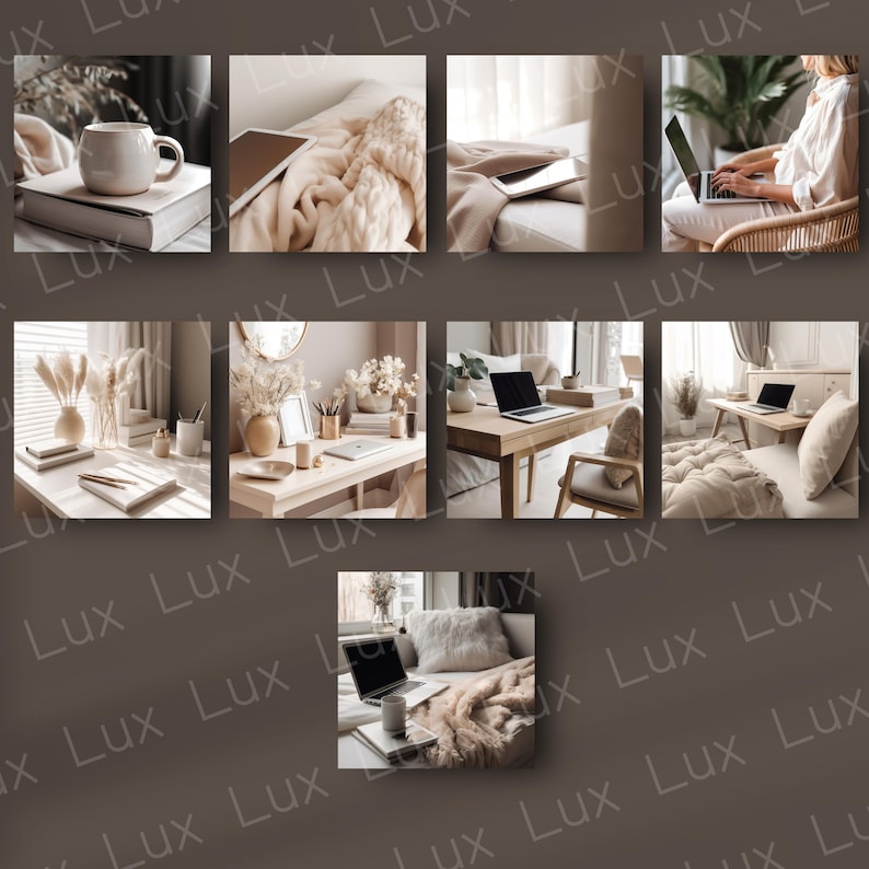 Neutral Aesthetic Lifestyle Stock Photos | Minimal Branding Images for Bloggers, Influencers & Social Media image 5
