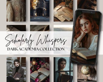Dark Academia Stock Photo Collection | Vintage Aesthetic Photography | Moody Gothic Images for Creatives and Social Media | Dark Academia