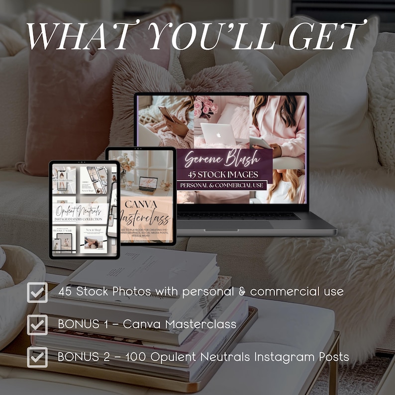 Blush Pink Lifestyle Stock Photos | Feminine Branding Images for Bloggers, Influencers & Social Media image 7