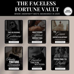 Faceless Passive Income eBook Bundle MRR | master resell rights | resell digital product | PLR ebook | DFY ebook | private label rights