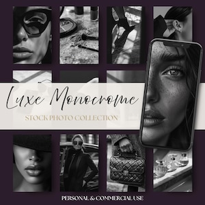 Black & White Minimalist Stock Photos | 100 Luxury Monochrome Images