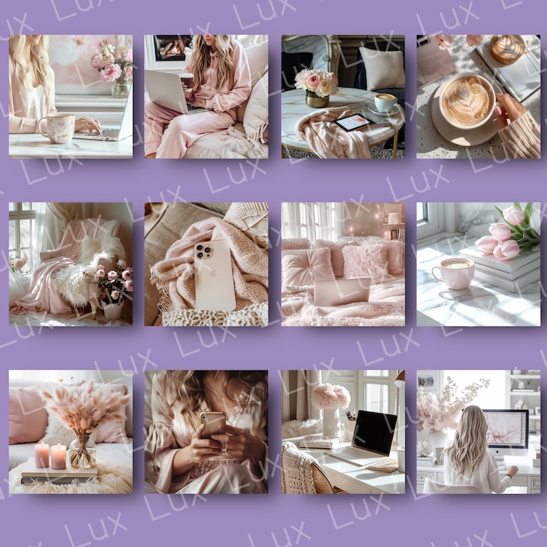 Blush Pink Lifestyle Stock Photos | Feminine Branding Images for Bloggers, Influencers & Social Media image 2