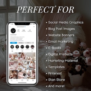 Blush Pink Lifestyle Stock Photos | Feminine Branding Images for Bloggers, Influencers & Social Media image 8