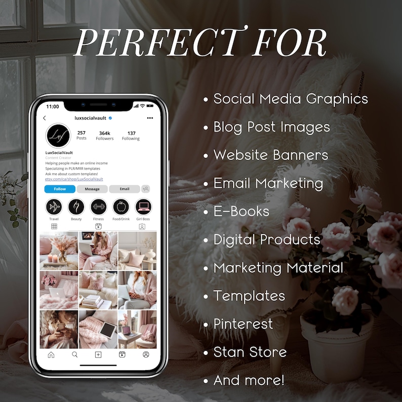 Blush Pink Lifestyle Stock Photos | Feminine Branding Images for Bloggers, Influencers & Social Media image 8