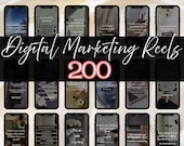 Faceless Business Reel Templates | Digital Marketing Hooks & Instagram Story Quotes