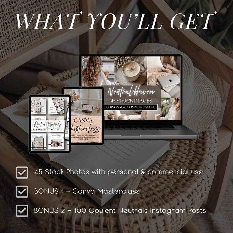 Neutral Aesthetic Lifestyle Stock Photos | Minimal Branding Images for Bloggers, Influencers & Social Media image 7