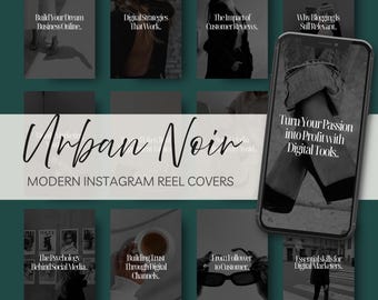Instagram Reel Cover Vorlagen | 60 moderne Canva Grafiken für Social Media