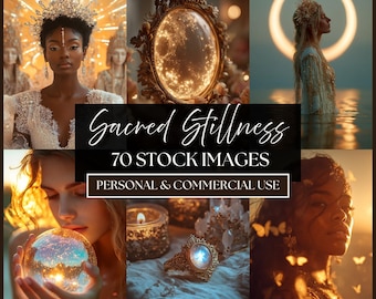 Fotos de stock de estilo de vida espiritual / Imágenes de marca de bienestar tranquilo para blogueros, influencers y redes sociales