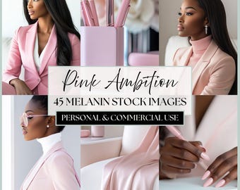 Fotos de archivo de melanina: Imágenes de estilo de vida femenino en tonos rosa para branding, influencers, coaches y contenido para redes sociales.