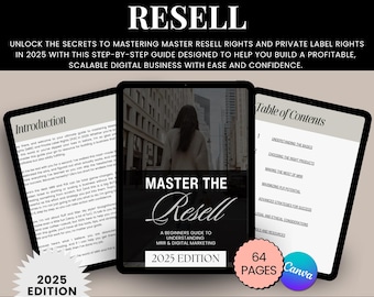 Master the Resell Guide | 2025 Strategies | MRR | PLR | Done For You Guide | Master MRR Products |  Passive Income Guide | Make Money Online