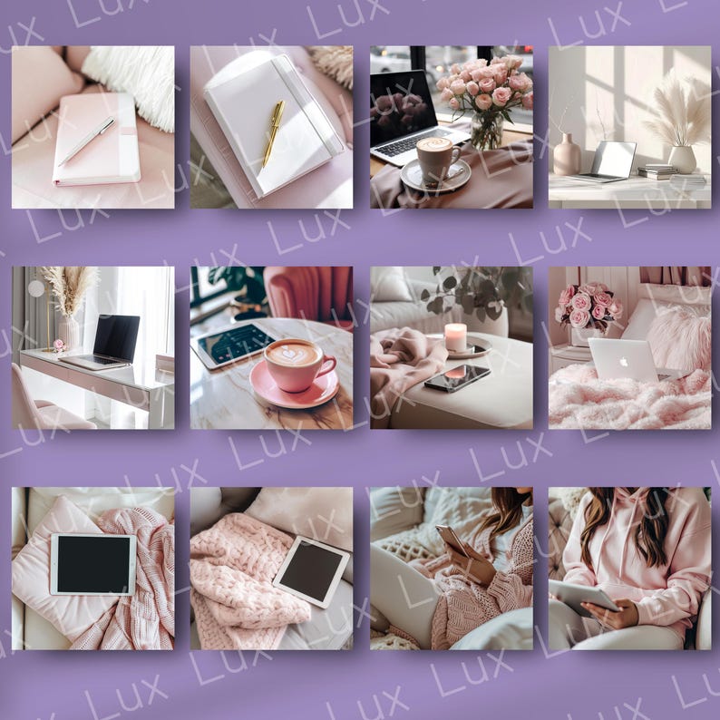 Blush Pink Lifestyle Stock Photos | Feminine Branding Images for Bloggers, Influencers & Social Media image 3