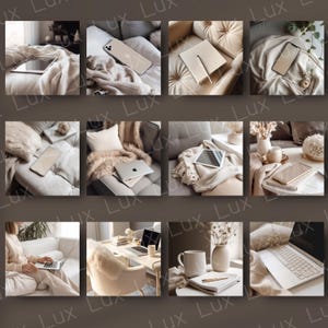 Neutral Aesthetic Lifestyle Stock Photos | Minimal Branding Images for Bloggers, Influencers & Social Media image 4