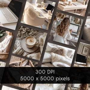 Neutral Aesthetic Lifestyle Stock Photos | Minimal Branding Images for Bloggers, Influencers & Social Media image 6