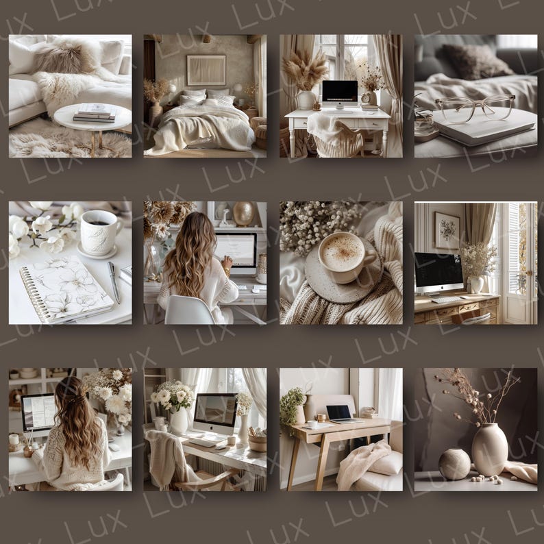 Neutral Aesthetic Lifestyle Stock Photos | Minimal Branding Images for Bloggers, Influencers & Social Media image 2