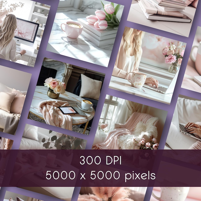 Blush Pink Lifestyle Stock Photos | Feminine Branding Images for Bloggers, Influencers & Social Media image 6