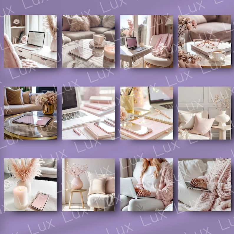 Blush Pink Lifestyle Stock Photos | Feminine Branding Images for Bloggers, Influencers & Social Media image 4