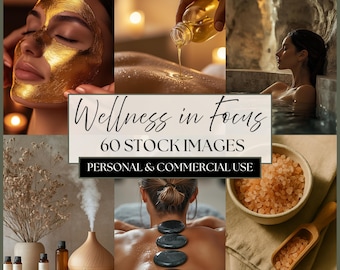 Neutral Wellness Stock Photo Collection | Healthy Lifestyle & Spa Aesthetic Marketing Images