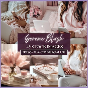 Blush Pink Lifestyle Stock Photos | Feminine Branding Images for Bloggers, Influencers & Social Media