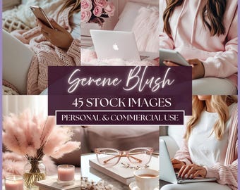 Blush Pink Lifestyle Stock Photos | Feminine Branding Images for Bloggers, Influencers & Social Media