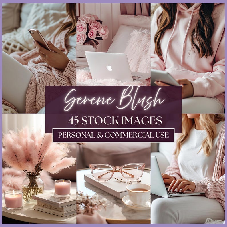 Blush Pink Lifestyle Stock Photos | Feminine Branding Images for Bloggers, Influencers & Social Media