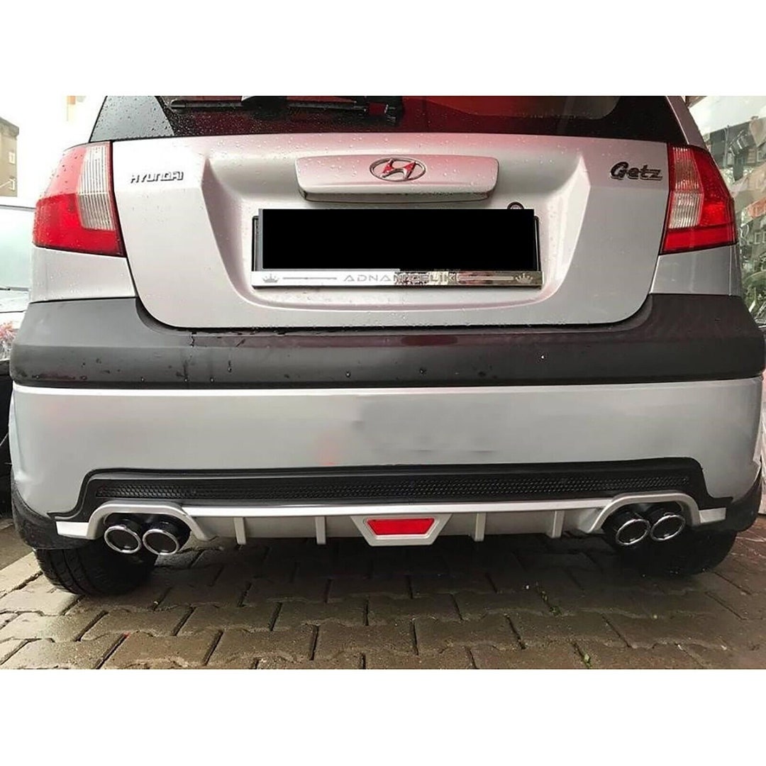For Hyundai Getz Rear Diffuser Black or Gray 4 Chrome Exhaust Etsy