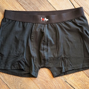 Individuelle, personalisierte, schwarze Boxershorts, Unterhosen, Unterwäsche