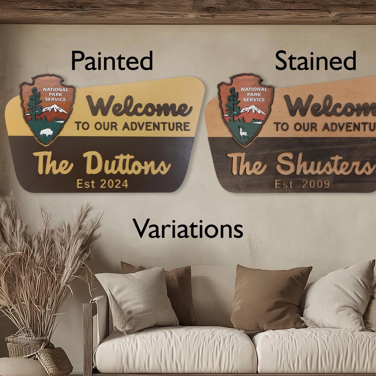 Engagement Announcement Nature Lover Baby Shower Wedding Reception NPS Inspired Family Name Sign Camping National Park Service Welcome Sign - Etsy