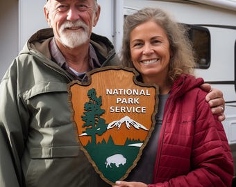 National Park Service Arrowhead Sign, NPS National Park Service, National Park Arrowhead Sign, Personalized NPS inspired sign