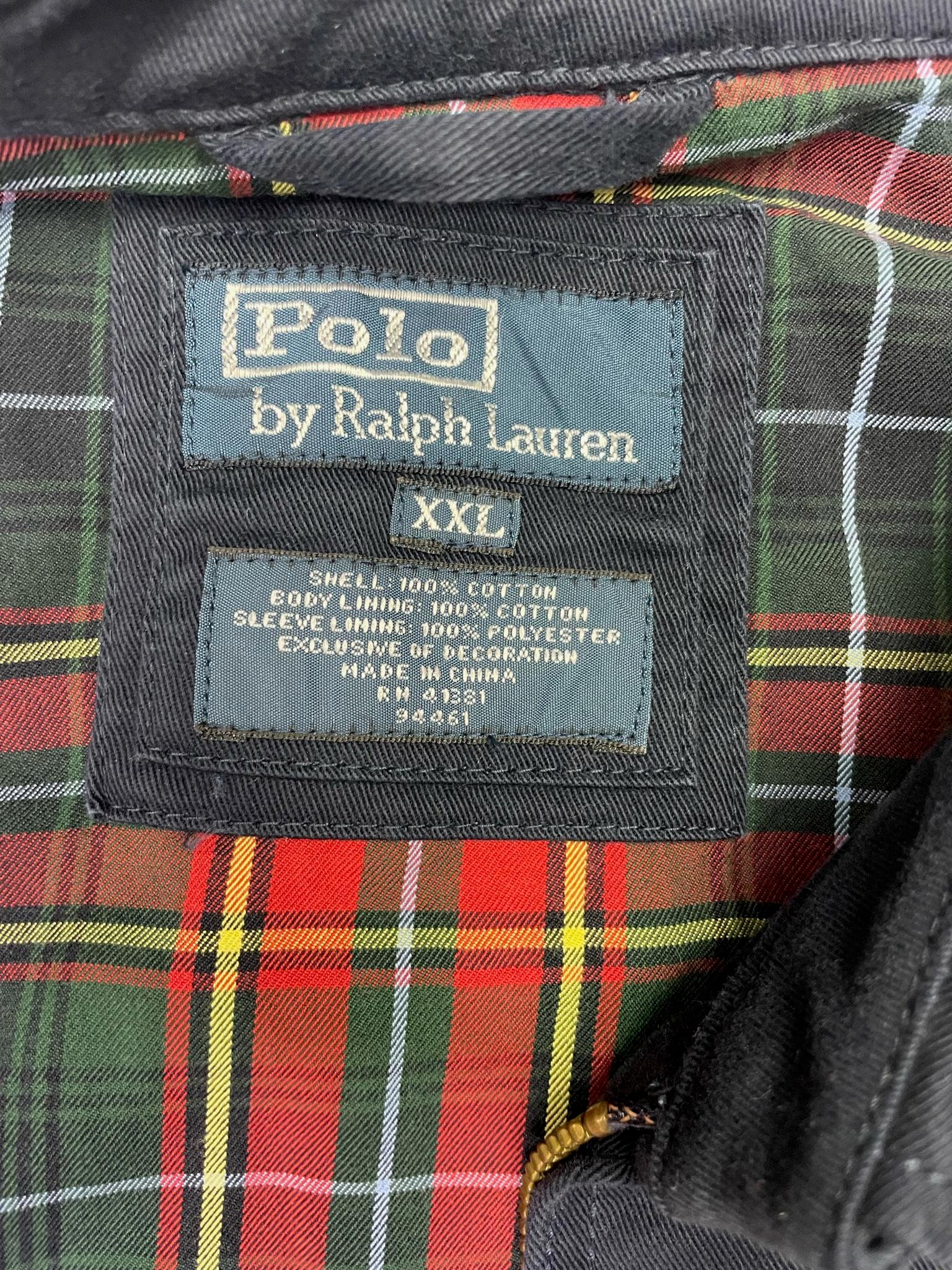 Deadstock Ralph Lauren Jacket Navy With Tartan Lining XXL - Etsy