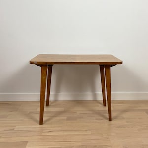 Vintage Folding Travel Table | PRL 1960s-70s | Mid-Century Wooden Table | Compact & Portable Design