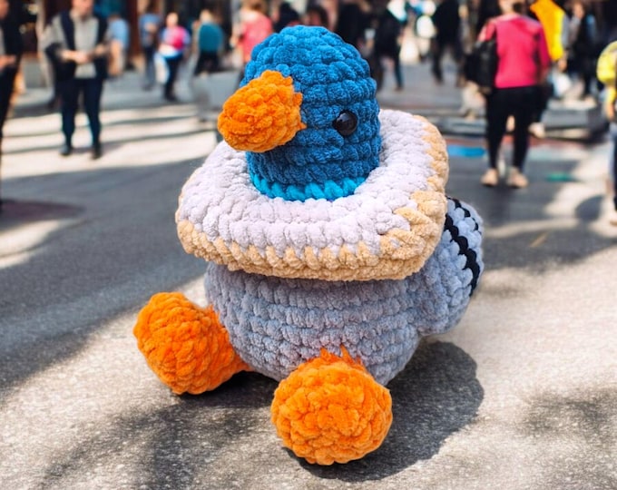 Pigeon Amigurumi Crochet Plush - Cozy Cryptid Co
