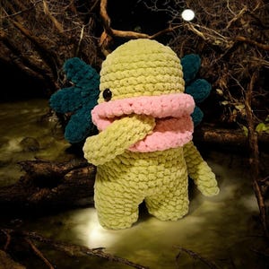 Swamp Monster Amigurumi Crochet Plush - Cozy Cryptid Co